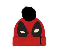 Marvel Comics - Bonnet À Pompon Noir Et Rouge Deadpool