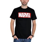 Marvel Comics Box Logo - T-Shirt Manches Courtes - Homme - Noir (Black) - X-Large