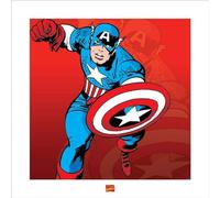 Marvel Comics Captain America 40 x 40 cm Toile Imprimée