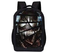 MARVEL COMICS CLASSIC SPIDERMAN BACKPACK - MARVEL BLACK SPIDERMAN 18 INCH AIR MESH PADDED BAG (Venom Shattered)