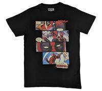 Marvel Comics - Deadpool T Shirt Comic Strip Nouveau Officiel Marvel Noir Size S