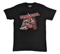 Marvel Comics - Deadpool T Shirt Cover Nouveau Officiel Marvel Homme Noir Size XL