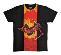 Marvel Comics - Deadpool T Shirt Samurai Nouveau Officiel Marvel Noir Size XL