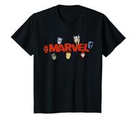 Marvel Comics Logo with Heroes T-Shirt