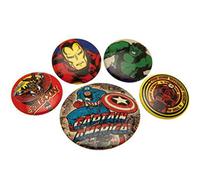 MARVEL COMICS N/A Garçon Marvel Retro Captain America Badge, Multicolore, 10 x 12.5 x 1.3 cm