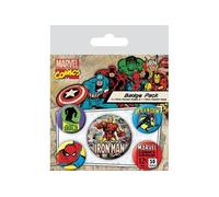 Marvel Comics - Pack 5 badges Iron Man