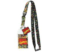Marvel Comics Page ID Lanyard porte-badge avec pendentif en caoutchouc 1,5"