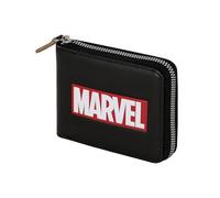 Marvel Comics-Portefeuille Man Zip, Noir, 12 x 10 cm