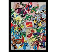 Marvel Comics - Poster encadré "Torn Heroes" PM11766 (40 cm x 30 cm) (Coloured)