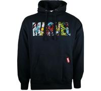 Marvel Comics Pull à Capuche Super Héros à Manches Longues Pour Homme - Motif Imprimé Logo Rempli De Personages - Bleu Marine L