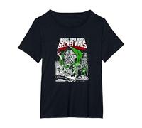 Marvel Comics Secret Wars Dr Doom T-Shirt, Femme Grandes Tailles, Noir, 2X