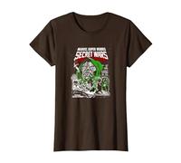 Marvel Comics Secret Wars Dr Doom T-Shirt, Femme, Marron, M
