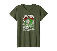 Marvel Comics Secret Wars Dr Doom T-Shirt, Femme, Olive, 3XL
