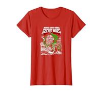 Marvel Comics Secret Wars Dr Doom T-Shirt, Femme, Rouge, XS