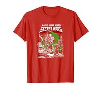 Marvel Comics Secret Wars Dr Doom T-Shirt, Homme, Rouge, 3XL