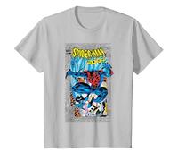 Marvel Comics Spider-Man 2099 Comic Cover 90s T-Shirt, Enfant, Argent, 2 Ans