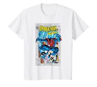 Marvel Comics Spider-Man 2099 Comic Cover 90s T-Shirt, Enfant, Blanc, 3 Ans