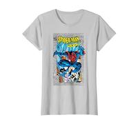Marvel Comics Spider-Man 2099 Comic Cover 90s T-Shirt, Femme, Argent, XL