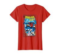 Marvel Comics Spider-Man 2099 Comic Cover 90s T-Shirt, Femme, Rouge, XXL