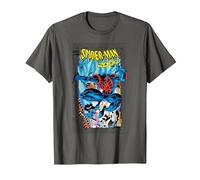 Marvel Comics Spider-Man 2099 Comic Cover 90s T-Shirt, Homme, Asphalte, 3XL