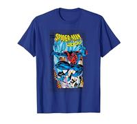 Marvel Comics Spider-Man 2099 Comic Cover 90s T-Shirt, Homme, Bleu Royal, XL