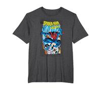 Marvel Comics Spider-Man 2099 Comic Cover 90s T-Shirt, Homme Grandes Tailles, Chiné Foncé, 2X Tall