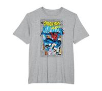 Marvel Comics Spider-Man 2099 Comic Cover 90s T-Shirt, Homme Grandes Tailles, Gris Chiné, 2X Tall