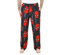 Marvel Comics Spiderman Pantalon de pyjama pour homme, pantalon de pyjama performance Spiderman pour adultes, pyjama personnage, taille S - XL, noir, Medium