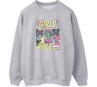 Marvel Comics - Sweat-shirt "Girls Rule" pour femme BI2069 (M) (Gris chiné)