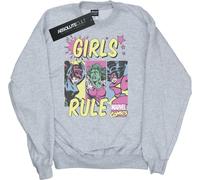Marvel Comics - Sweat-shirt pour fille "Rule" BI2050 (116) (Gris)