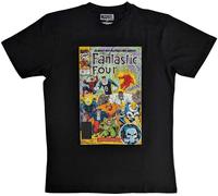 Marvel Comics - T-shirt "Fantastic Four" pour homme/femme unie RO10219 (L) (Noir)