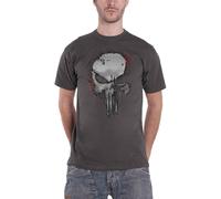 Marvel Comics - T-shirt "Punisher Metallic" pour homme/femme unie RO4897 (XL) (Anthracite)