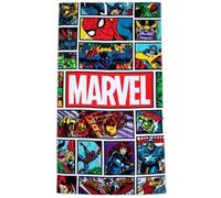 Jay Franco Marvel Comics Vintage Comic - Serviette de Plage Extra Large - 86x162 cm - 100% Coton