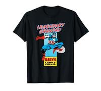 Marvel Corner Box Legendary Captain America Grandad T-Shirt