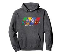 Marvel Cosmic Invasion Game Super Hero Select Screen Retro Sweat à Capuche, Unisexe pour Adultes, Chiné Foncé, XL