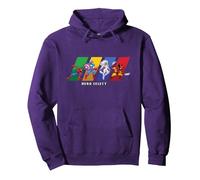 Marvel Cosmic Invasion Game Super Hero Select Screen Retro Sweat à Capuche, Unisexe pour Adultes, Violet, XXL