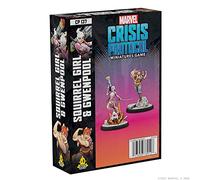 Lot de personnages Marvel Crisis Protocol Squirrel Girl & Gwenpool,Jeu de combat miniatures,Jeu de stratégie pour adultes,Temps de jeu moyen 90 minutes,Fabriqué par Atomic Mass Games