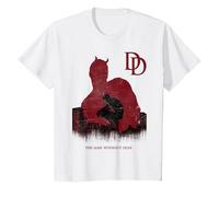 Marvel Daredevil A Man Without Fear is Broken Within T-Shirt, Enfant, Blanc, 2 Ans