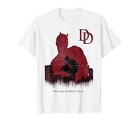 Marvel Daredevil A Man Without Fear is Broken Within T-Shirt, Homme, Blanc, S