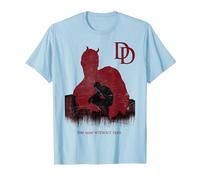 Marvel Daredevil A Man Without Fear is Broken Within T-Shirt, Homme, Bleu Céleste, S