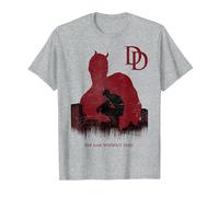 Marvel Daredevil A Man Without Fear is Broken Within T-Shirt, Homme, Gris Chiné, S