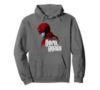 Marvel Daredevil: Born Again Disney+ Profile and Series Logo Sweat à Capuche, Unisexe pour Adultes, Asphalte, L
