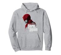Marvel Daredevil: Born Again Disney+ Profile and Series Logo Sweat à Capuche, Unisexe pour Adultes, Gris Chiné, XXL