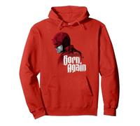 Marvel Daredevil: Born Again Disney+ Profile and Series Logo Sweat à Capuche, Unisexe pour Adultes, Rouge, XL