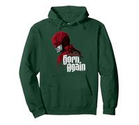 Marvel Daredevil: Born Again Disney+ Profile and Series Logo Sweat à Capuche, Unisexe pour Adultes, Vert Forêt, S