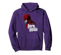 Marvel Daredevil: Born Again Disney+ Profile and Series Logo Sweat à Capuche, Unisexe pour Adultes, Violet, S
