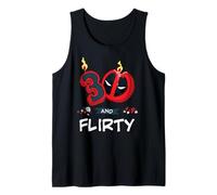 Marvel Deadpool 30th Birthday Party "30 and Flirty" Funny Débardeur