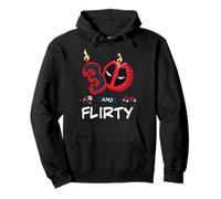 Marvel Deadpool 30th Birthday Party "30 and Flirty" Funny Sweat à Capuche