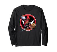 Marvel Deadpool 30th Birthday Party Infinity Gauntlet Funny Manche Longue