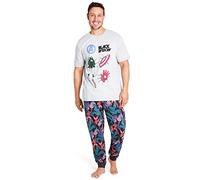 Marvel Deadpool and Wolverine Ensembles de Pyjama Homme Hiver - Cadeau Homme et Ado (Grise Noir Veuve, M)